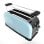 Toaster Cecotec Toastin' Time 1500 Blue Edelstahl 1500W Doppel-Langschlitz Blau
