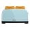Toaster Cecotec Toastin' Time 1500 Blue Edelstahl 1500W Doppel-Langschlitz Blau