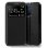 Étui à rabat noir lisse et cool pour Motorola Moto E13