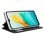 Coole glatte schwarze Flip-Cover-Hülle für ZTE Blade A53 Pro