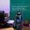 Kubo Silla Gaming  Ergonómica con Reposacabezas Negro/Azul