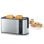 Severin AT 2590 Toaster 2 Scheibe(n) 1400 W Schwarz, Silber