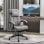 Vinsetto Silla De Oficina Reclinable Con Altura Ajustable 66x76x116-124 Cm Gris