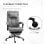 Vinsetto Silla De Oficina Reclinable Con Altura Ajustable 66x76x116-124 Cm Gris