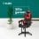 Kubo Cadeira Gaming Ergonómica com Apoio para Cabeça Vermelha/Preta