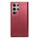 Cool Funda Flip Cover Tipo Libro Liso Borgoña para Samsung Galaxy S24 Ultra