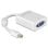 Delock 65130 Adaptador Mini DisplayPort 1.2 Macho a VGA Hembra Blanco