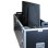 Kimex Flight Case Maleta para Dos Pantallas 65"-75" Negro