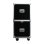 Kimex Flight Case Maleta para Dos Pantallas 65"-75" Negro