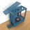 Montech SKY TWO Midi Tower Bleu