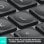 Logitech MX Keys Mini Teclado Sem Fios Bluetooth Retroiluminado Grafite Layout Italiano