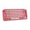 Tastiera Logitech Pop Keys RF Wireless + Bluetooth QWERTY Italiana Bordeaux, Rosa, Rosa