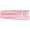 Tastiera wireless Qwerty multimodale ultrasottile Rapoo E9800M rosa