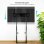 TooQ Hiperión Soporte de Suelo/Pared Fijo para Pantallas 55"-100" VESA 800x600 Peso Max. 120Kg Negro