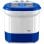 Briebe WM1140 Mini machine à laver centrifuge portable avec 2 compartiments 3 kg gris/blanc