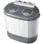 Briebe WM1140 Mini Lavadora Centrifugadora Portátil de 2 Compartimentos 3Kg Gris/Blanco