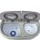 Briebe WM1140 Mini Lavadora Centrifugadora Portátil de 2 Compartimentos 3Kg Gris/Blanco