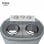 Briebe WM1140 Mini Lavadora Centrifugadora Portátil de 2 Compartimentos 3Kg Gris/Blanco