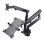 Maclean Mc-813 Dual-Monitor-Tischhalterung 17"-32" VESA 100 Max 2x8kg Schwarz