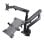 Maclean Mc-813 Dual-Monitor-Tischhalterung 17"-32" VESA 100 Max 2x8kg Schwarz