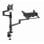 Gembird MA-DA-04 Soporte Escritorio con Brazo para Monitor Y Bandeja Portátil 17”-32” Max 8 Kg