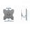 Gembird Wm-42f-03 Soporte de Pared para TV 23”-42” VESA 200 Max 25kg Negro