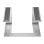 Gembird Nbs-d1-01 Vertikaler Laptopständer, silber