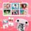 Klack Câmara Instantânea Digital Infantil 12MP 1080p Rosa