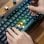 Keychron Q1 Pro QMK/VIA Teclado Mecânico Sem Fios Fully Assembled Knob Carbon Black Switch Red