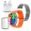 Klack Ultra 9.0 Pro Reloj Smartwatch Naranja + Correa Metálica + Carcasa Protectora + Auriculares