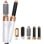 Klack Cepillo de Aire Caliente Moldeador 5 en 1 Voluminizador Ondulacion Alisador Blanco/Dorado