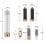 Klack Cepillo de Aire Caliente Moldeador 5 en 1 Voluminizador Ondulacion Alisador Blanco/Dorado