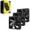 Kit de démarrage Corsair iCUE LINK RX120 3 ventilateurs supplémentaires PWM noirs