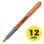 BIC Brite Liner Grip marqueur 12 pièce(s) Pointe biseautée Orange
