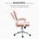 Vinsetto Silla De Oficina Giratoria Con Reposabrazos 62x69x92-100 Cm Rosa