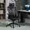 Vinsetto Silla De Oficina De Malla Reposacabezas Ajustable 70x66x120-128cm Negro