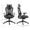 Vinsetto Silla De Oficina De Malla Reposacabezas Ajustable 70x66x120-128cm Negro