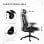 Vinsetto Silla De Oficina De Malla Reposacabezas Ajustable 70x66x120-128cm Negro