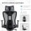 Vinsetto Silla De Oficina De Malla Reposacabezas Ajustable 70x66x120-128cm Negro