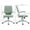 Vinsetto Silla De Oficina Giratoria Con Reposabrazos 62x69x92-100 Cm Verde