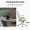 Vinsetto Silla De Oficina Giratoria Con Reposabrazos 62x69x92-100 Cm Verde