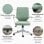 Vinsetto Silla De Oficina Giratoria Con Reposabrazos 62x69x92-100 Cm Verde