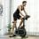 Sportnow Bicicleta Estática Con Ruedas Asiento Y Manillar Ajustables Negro