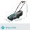 Conjunto cortador de grama a bateria PowerMax 32/18V P4A Recomendado para área de 200 m² máx. Largura de corte 32cm Capacidade do cesto 30 l Alimentação Bateria; 18V Li-Ion / 4 Ah Peso 10,2 kg Bateria e carregador incluídos