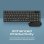 Promate ProCombo-12er-Pack, 2,4 GHz, kabellose Tastatur und Maus, Schwarz