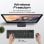 Promate ProCombo-12er-Pack, 2,4 GHz, kabellose Tastatur und Maus, Schwarz