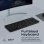 Promate ProCombo-12er-Pack, 2,4 GHz, kabellose Tastatur und Maus, Schwarz