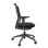 Chaise ergonomique Actiu Efit 10 dossier haut tissu noir, base polyamide, accoudoirs 2D