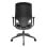 Chaise ergonomique Actiu Efit 10 dossier haut tissu noir, base polyamide, accoudoirs 2D
