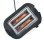 Tostapane automatico Severin At 2589 a 2 scomparti in acciaio inossidabile nero opaco 800 W